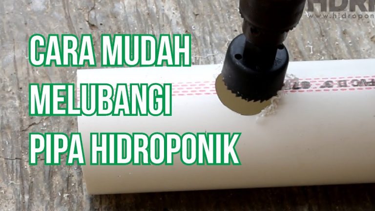 [VIDEO] Cara Mudah Melubangi Pipa Hidroponik